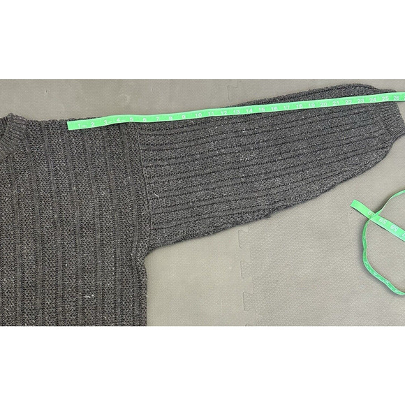 Vintage 90s Duplex Designs Men's Crewneck Sweater Size Large Grey Heavy Charity - Picture 11 of 12
